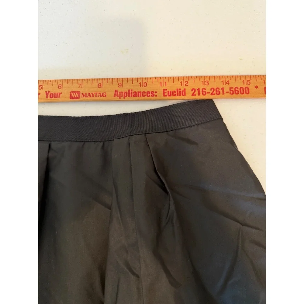 J.Crew Womens Silk Pleated A-Line‎ Mini Skirt Party Cocktail Black Size 2 tulip